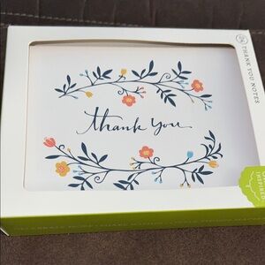 24 Pack Floral Thank You Notes